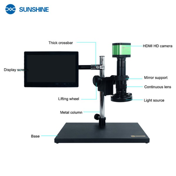 SUNSHINE ψηφιακό μικροσκόπιο MS10E-03 με 10.1" οθόνη, 8x, LED, 38MP SUNSHINE ψηφιακό μικροσκόπιο MS10E-03 με 10.1" οθόνη, 8x, LED, 38MP