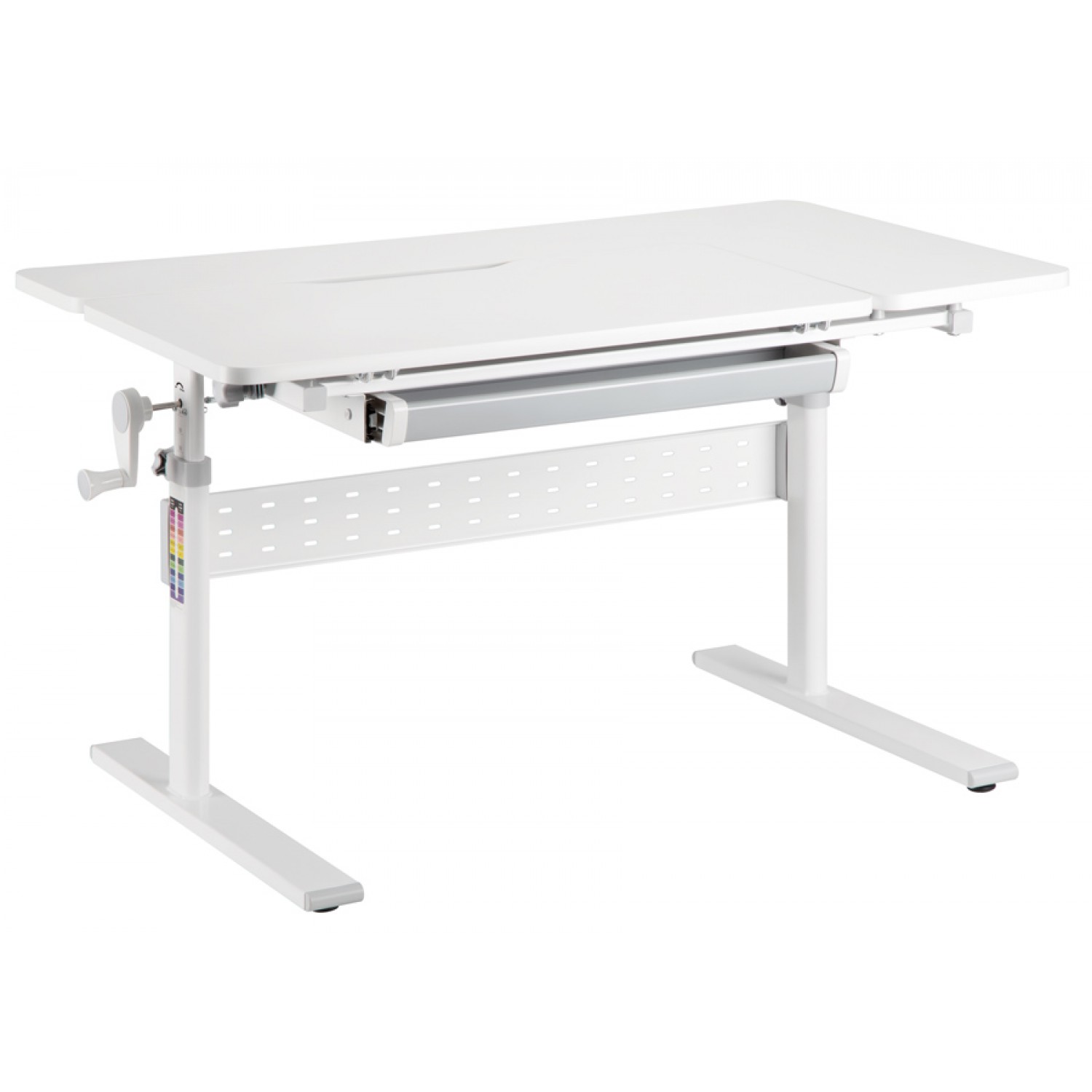 BRATECK παιδικό γραφείο E603, ρυθμιζόμενο, 100x60x54~76cm, λευκό BRATECK παιδικό γραφείο E603, ρυθμιζόμενο, 100x60x54~76cm, λευκό
