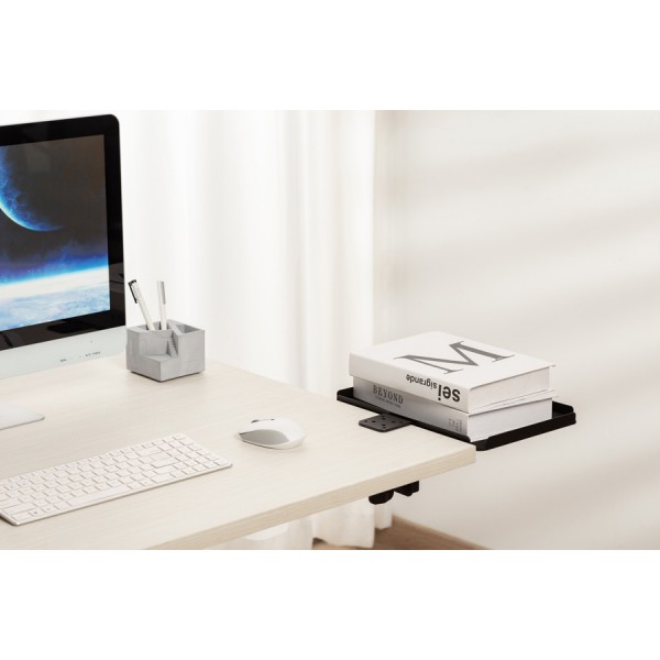 BRATECK ράφι γραφείου DET-1-1, μεταλλικό, 305x270x21mm, 15kg, μαύρο BRATECK ράφι γραφείου DET-1-1, μεταλλικό, 305x270x21mm, 15kg, μαύρο