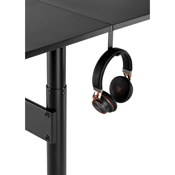 BRATECK γραφείο G04-22D-BL, ρυθμιζόμενο ύψος, 140x68cm, μαύρο BRATECK γραφείο G04-22D-BL, ρυθμιζόμενο ύψος, 140x68cm, μαύρο