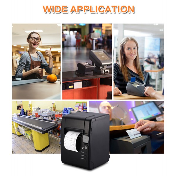 POWERTECH θερμικός εκτυπωτής αποδείξεων PT-1106, USB & Bluetooth