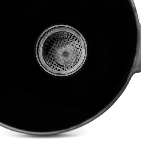 AMIO χωνί για καύσιμα & λάδια 02006 με σπιράλ & γωνιακό στόμιο, μαύρο