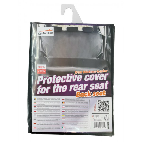 CARPASSION κάλυμμα πίσω καθίσματος αυτοκινήτου CP58129, 110x140cm, μαύρο