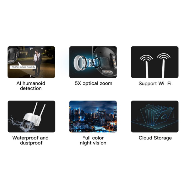 VSTARCAM smart IP κάμερα CS68-X5, IP66, 3MP, WiFi, PTZ