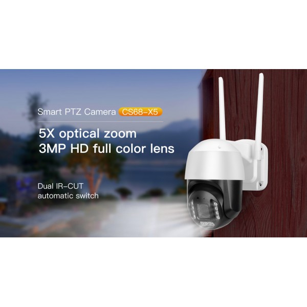 VSTARCAM smart IP κάμερα CS68-X5, IP66, 3MP, WiFi, PTZ
