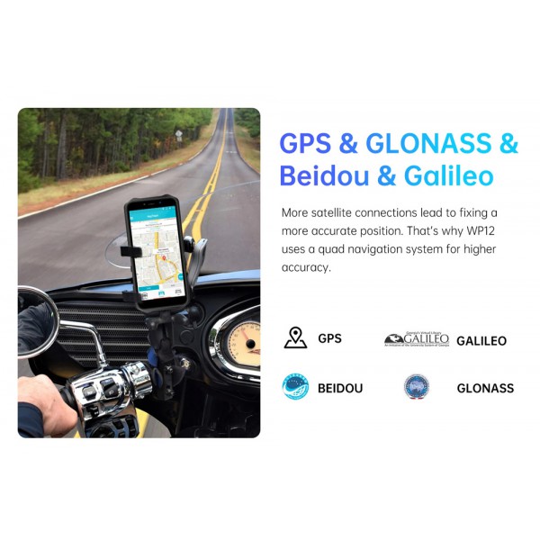 OUKITEL smartphone WP12, IP68/IP69K, 5.5", 4/32GB, Quad-core, μαύρο-μπλε