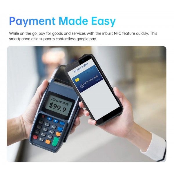 OUKITEL smartphone WP12, IP68/IP69K, 5.5", 4/32GB, Quad-core, μαύρο-μπλε