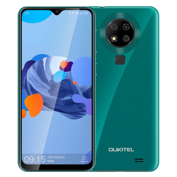 OUKITEL Smartphone C19 Pro, 6.49", 4/64GB Android 10 Go Edition, πράσινο
