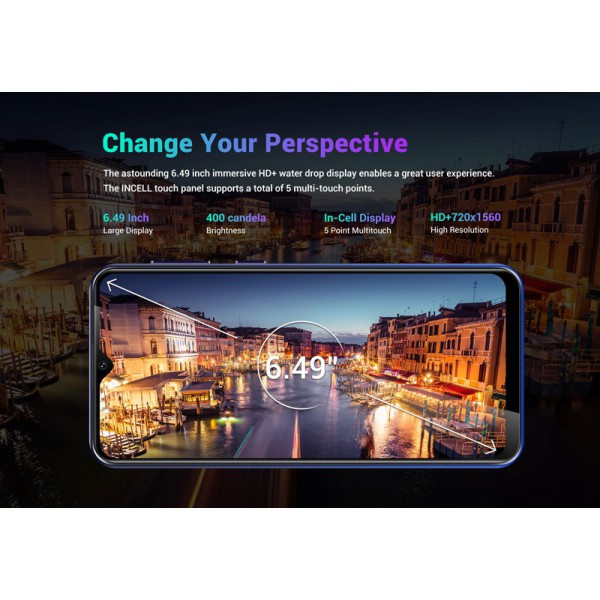 OUKITEL Smartphone C19 Pro, 6.49", 4/64GB Android 10 Go Edition, πράσινο