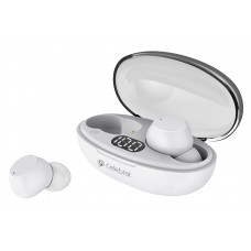 CELEBRAT earphones με θήκη φόρτισης TWS-W32, True Wireless, λευκά