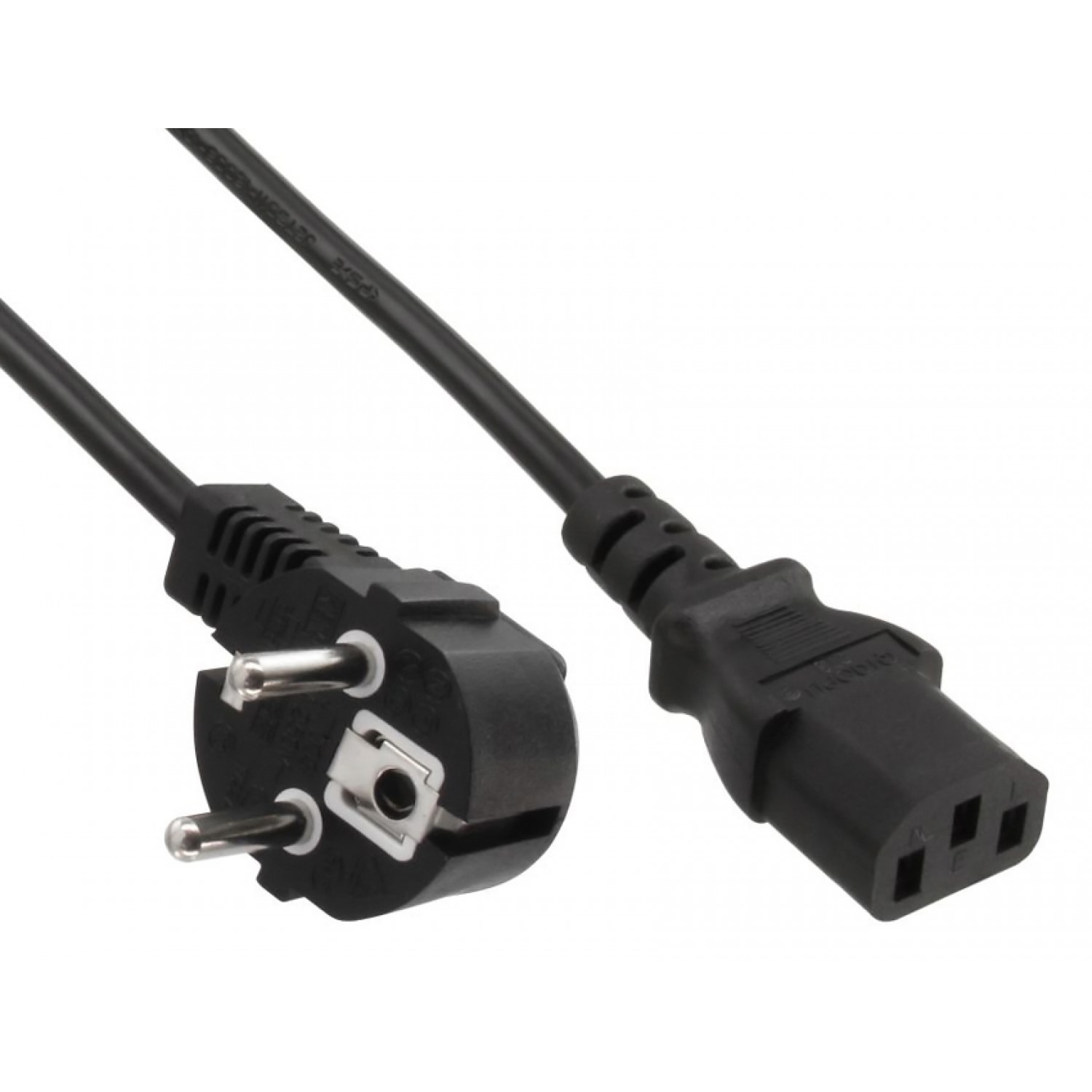 POWERTECH Καλώδιο τροφοδοσίας 3x 1mm² CAB-P014, μαύρο, 1.5m POWERTECH Καλώδιο τροφοδοσίας 3x 1mm² CAB-P014, μαύρο, 1.5m