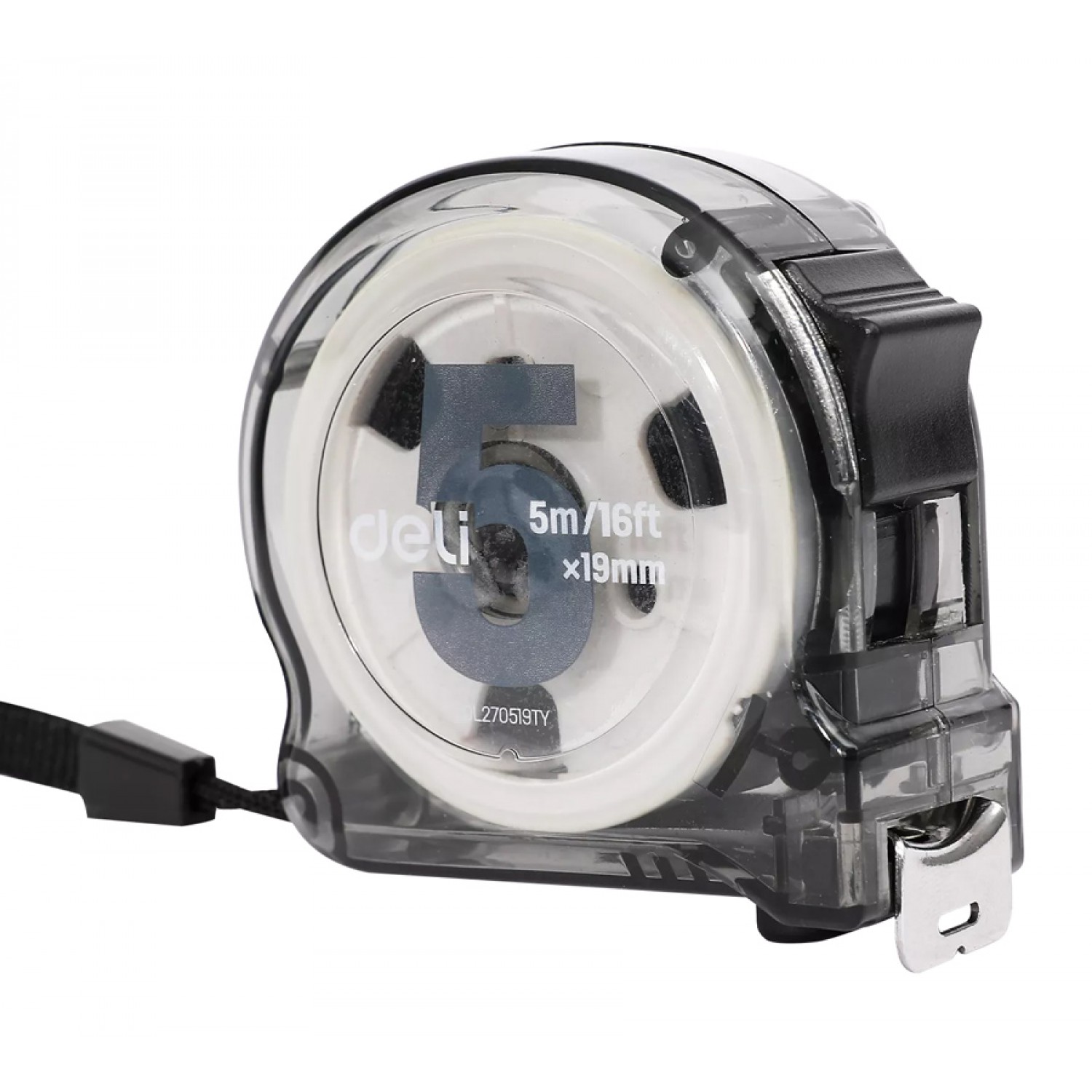 DELI μέτρο DL270519TY με κλείδωμα & clip ζώνης, 5m x 19mm DELI μέτρο DL270519TY με κλείδωμα & clip ζώνης, 5m x 19mm
