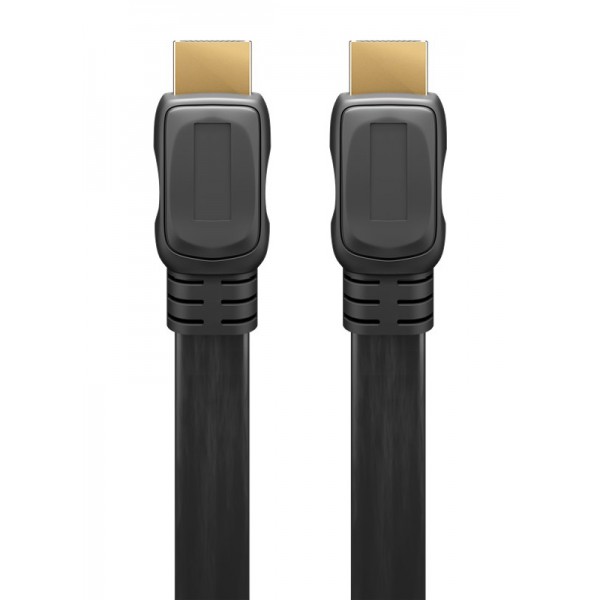 GOOBAY καλώδιο HDMI 2.0 με Ethernet 61281, flat, 18Gbit/s, 4K, 5m, μαύρο GOOBAY καλώδιο HDMI 2.0 με Ethernet 61281, flat, 18Gbit/s, 4K, 5m, μαύρο