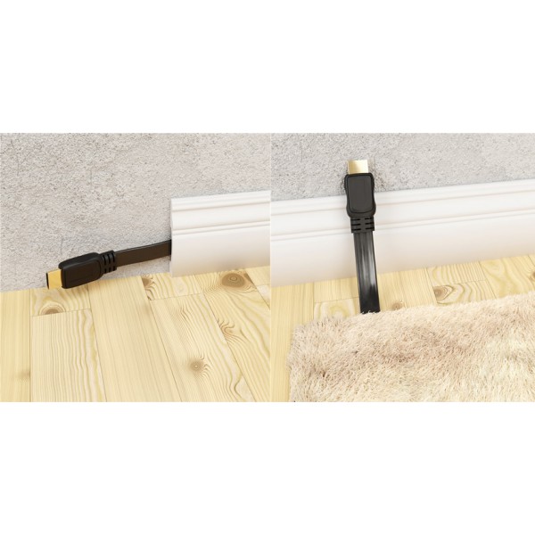 GOOBAY καλώδιο HDMI 2.0 με Ethernet 61281, flat, 18Gbit/s, 4K, 5m, μαύρο GOOBAY καλώδιο HDMI 2.0 με Ethernet 61281, flat, 18Gbit/s, 4K, 5m, μαύρο