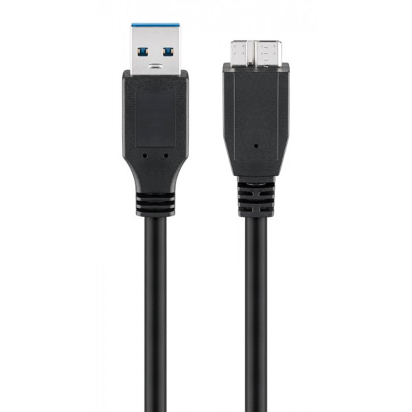 GOOBAY καλώδιο USB 3.0 σε micro Τype B 95734, 5 Gbit/s, 0.5m, μαύρο GOOBAY καλώδιο USB 3.0 σε micro Τype B 95734, 5 Gbit/s, 0.5m, μαύρο