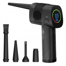 GOOBAY ηλεκτρικό air duster 61667, LED οθόνη, 46.8W, 2000mAh, μαύρο