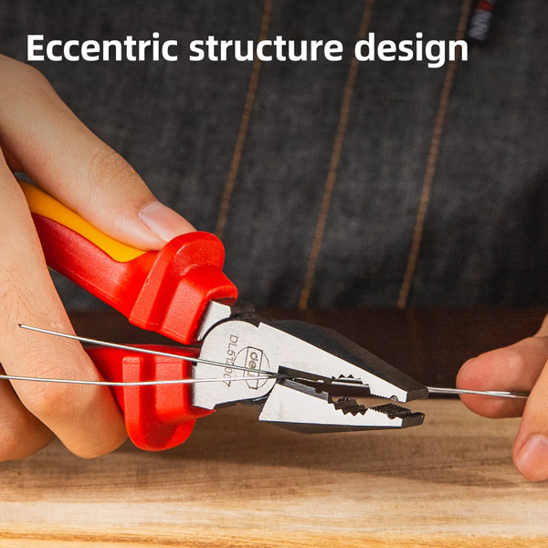 DELI πένσα ίσια ηλεκτρολόγου DL512007, μόνωση VDE 1000V, 18cm DELI πένσα ίσια ηλεκτρολόγου DL512007, μόνωση VDE 1000V, 18cm