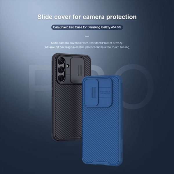 NILLKIN θήκη CamShield Pro για Samsung Galaxy A54 5G, μπλε NILLKIN θήκη CamShield Pro για Samsung Galaxy A54 5G, μπλε