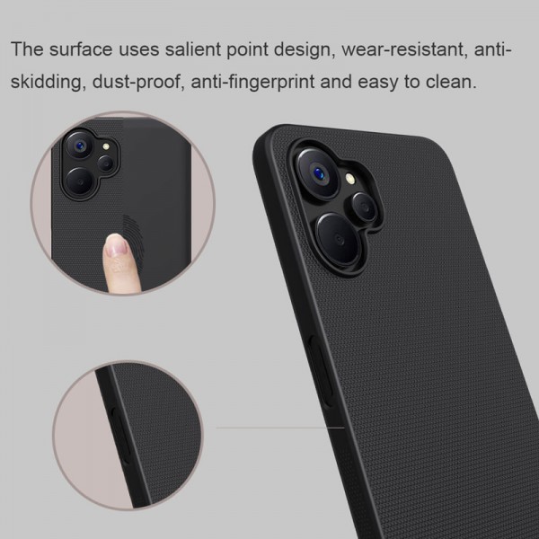 NILLKIN θήκη Super Frosted Shield για Realme 9i 5G/10 5G, μαύρη NILLKIN θήκη Super Frosted Shield για Realme 9i 5G/10 5G, μαύρη