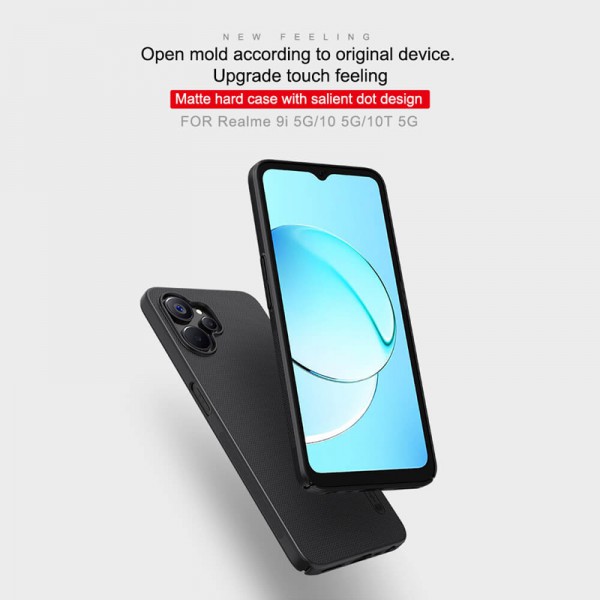 NILLKIN θήκη Super Frosted Shield για Realme 9i 5G/10 5G, μαύρη NILLKIN θήκη Super Frosted Shield για Realme 9i 5G/10 5G, μαύρη