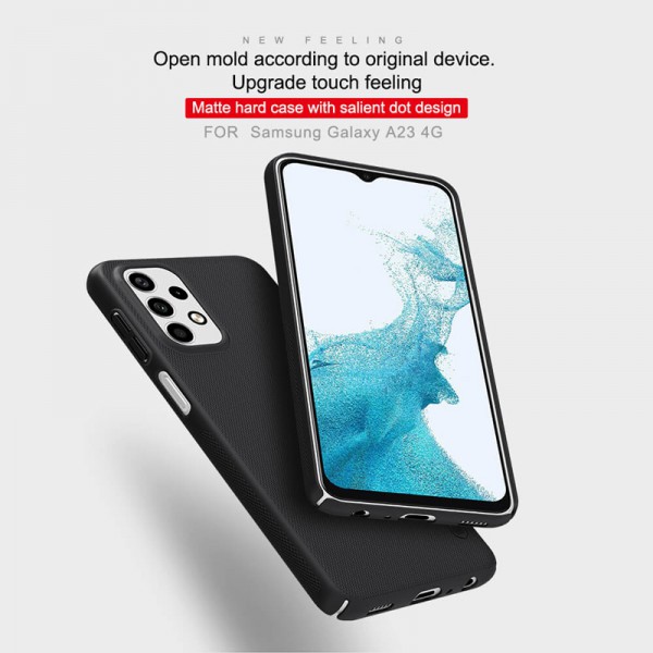 NILLKIN θήκη Super Frosted Shield για Samsung Galaxy A23 4G/5G, μπλε NILLKIN θήκη Super Frosted Shield για Samsung Galaxy A23 4G/5G, μπλε