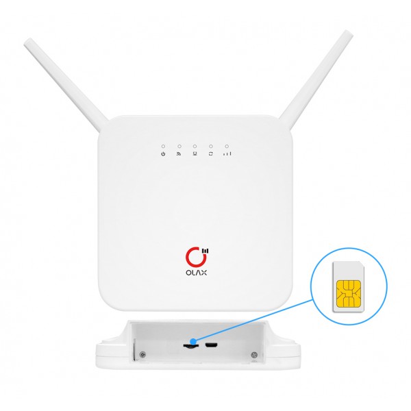 OLAX router AX6 Pro, 4G LTE, WiFi 300Mbps, 4000mAh OLAX router AX6 Pro, 4G LTE, WiFi 300Mbps, 4000mAh