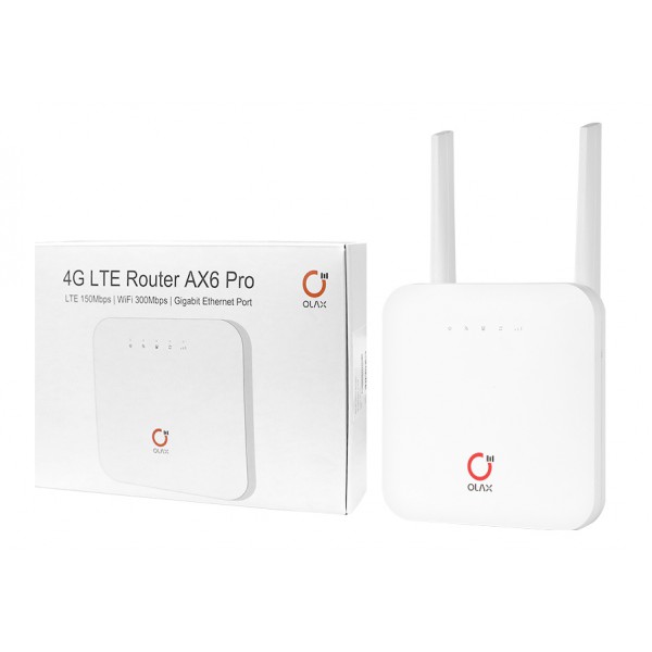 OLAX router AX6 Pro, 4G LTE, WiFi 300Mbps, 4000mAh OLAX router AX6 Pro, 4G LTE, WiFi 300Mbps, 4000mAh