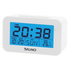 BRUNO ξυπνητήρι BRN-0129 με μέτρηση θερμοκρασίας, °C & °F, λευκό
