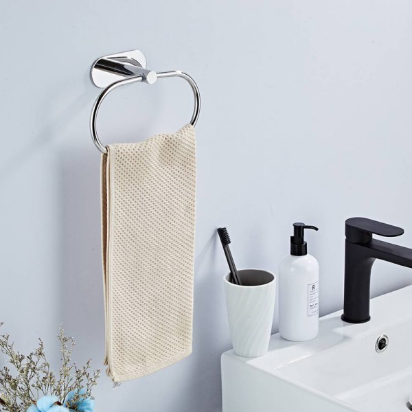 Κρεμάστρα τοίχου HUH-0114 για μπάνιο, μεταλλική, 20.5cm, ασημί Κρεμάστρα τοίχου HUH-0114 για μπάνιο, μεταλλική, 20.5cm, ασημί