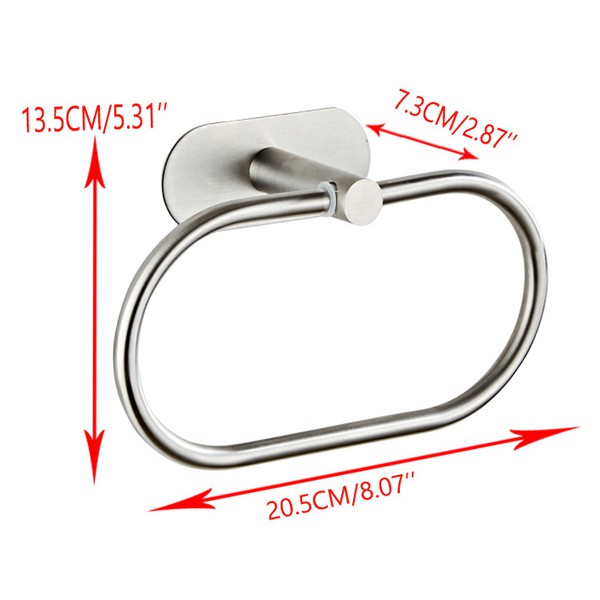 Κρεμάστρα τοίχου HUH-0114 για μπάνιο, μεταλλική, 20.5cm, ασημί Κρεμάστρα τοίχου HUH-0114 για μπάνιο, μεταλλική, 20.5cm, ασημί