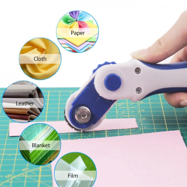 MP περιστροφικός κόφτης PM967 με 3 κεφαλές, Φ28mm, μπλε & πορτοκαλί MP περιστροφικός κόφτης PM967 με 3 κεφαλές, Φ28mm, μπλε & πορτοκαλί