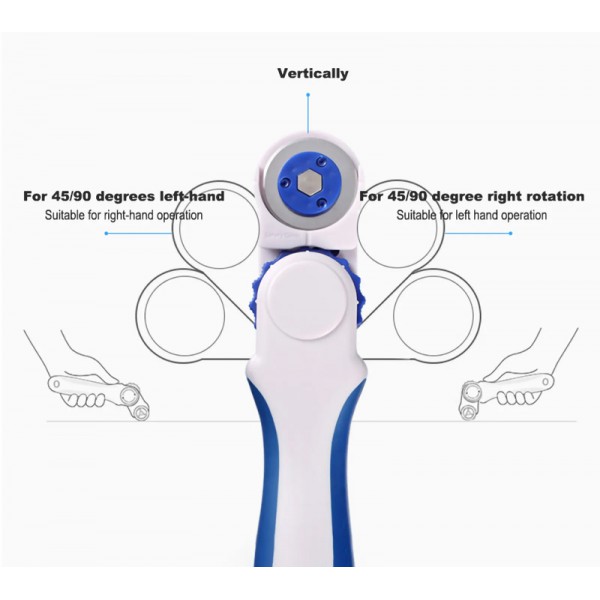 MP περιστροφικός κόφτης PM967 με 3 κεφαλές, Φ28mm, μπλε & πορτοκαλί MP περιστροφικός κόφτης PM967 με 3 κεφαλές, Φ28mm, μπλε & πορτοκαλί