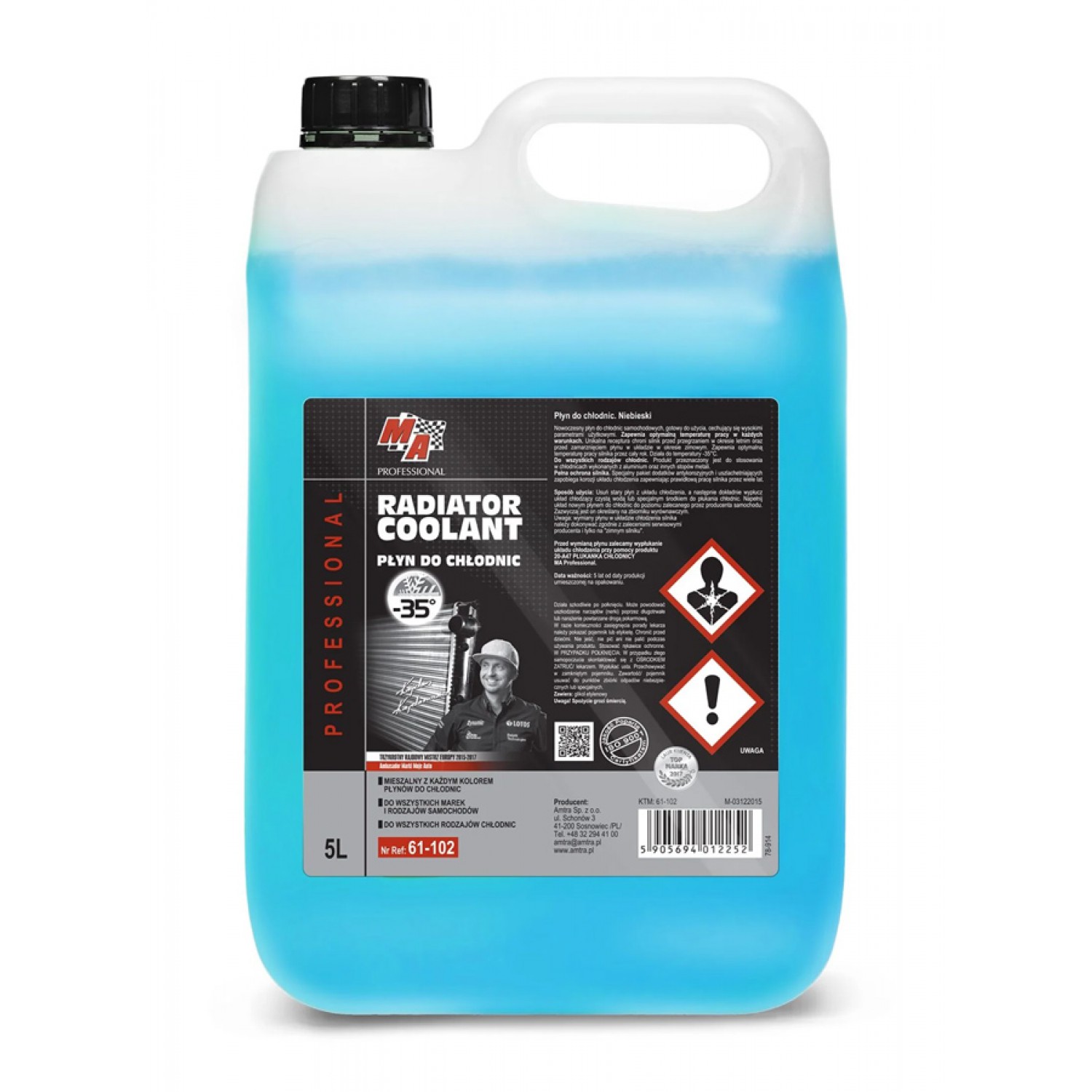 MA PROFESSIONAL αντιψυκτικό ψυγείου αυτοκινήτου 61-102, έως -35 °C, 5L MA PROFESSIONAL αντιψυκτικό ψυγείου αυτοκινήτου 61-102, έως -35 °C, 5L