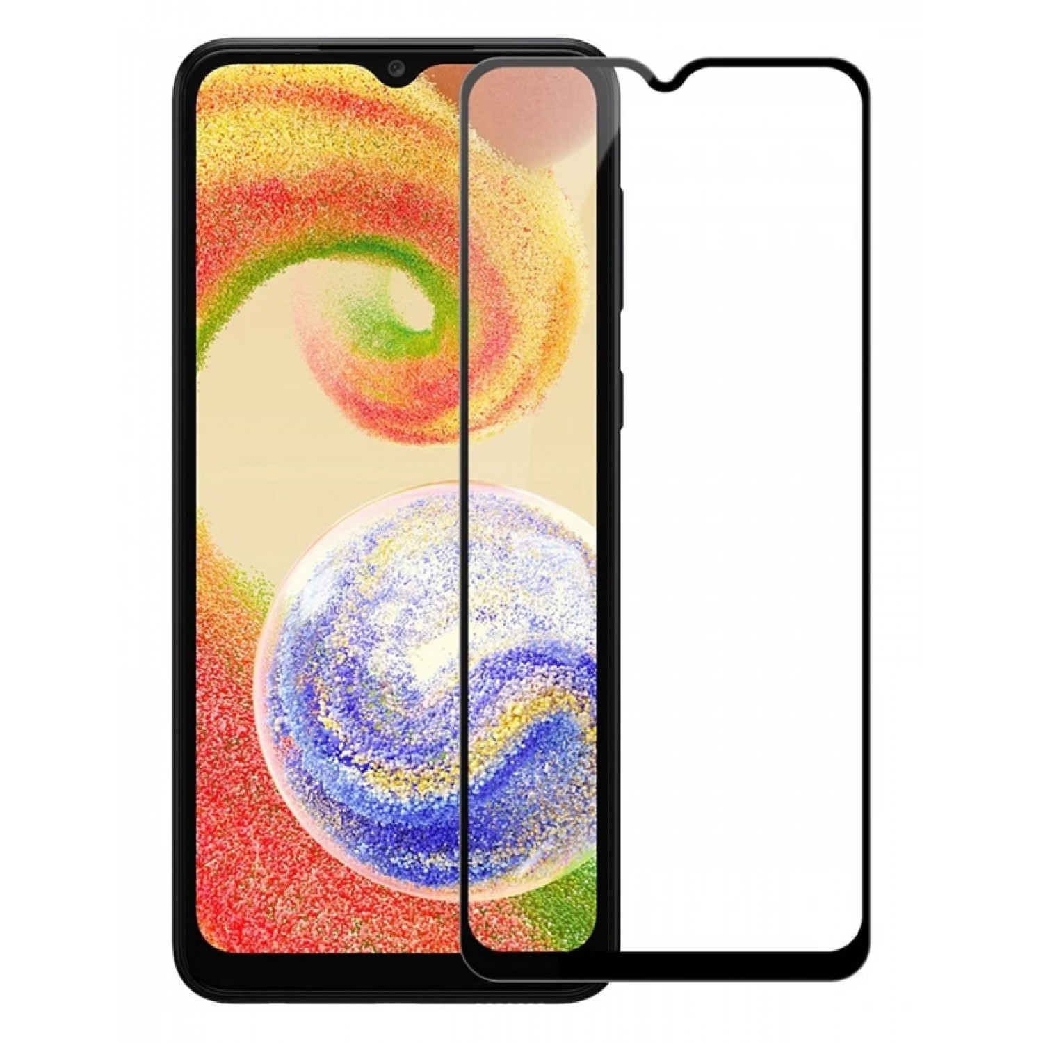 POWERTECH tempered glass 5D TGC-0599, Samsung A04/A04e/A04s, full glue POWERTECH tempered glass 5D TGC-0599, Samsung A04/A04e/A04s, full glue