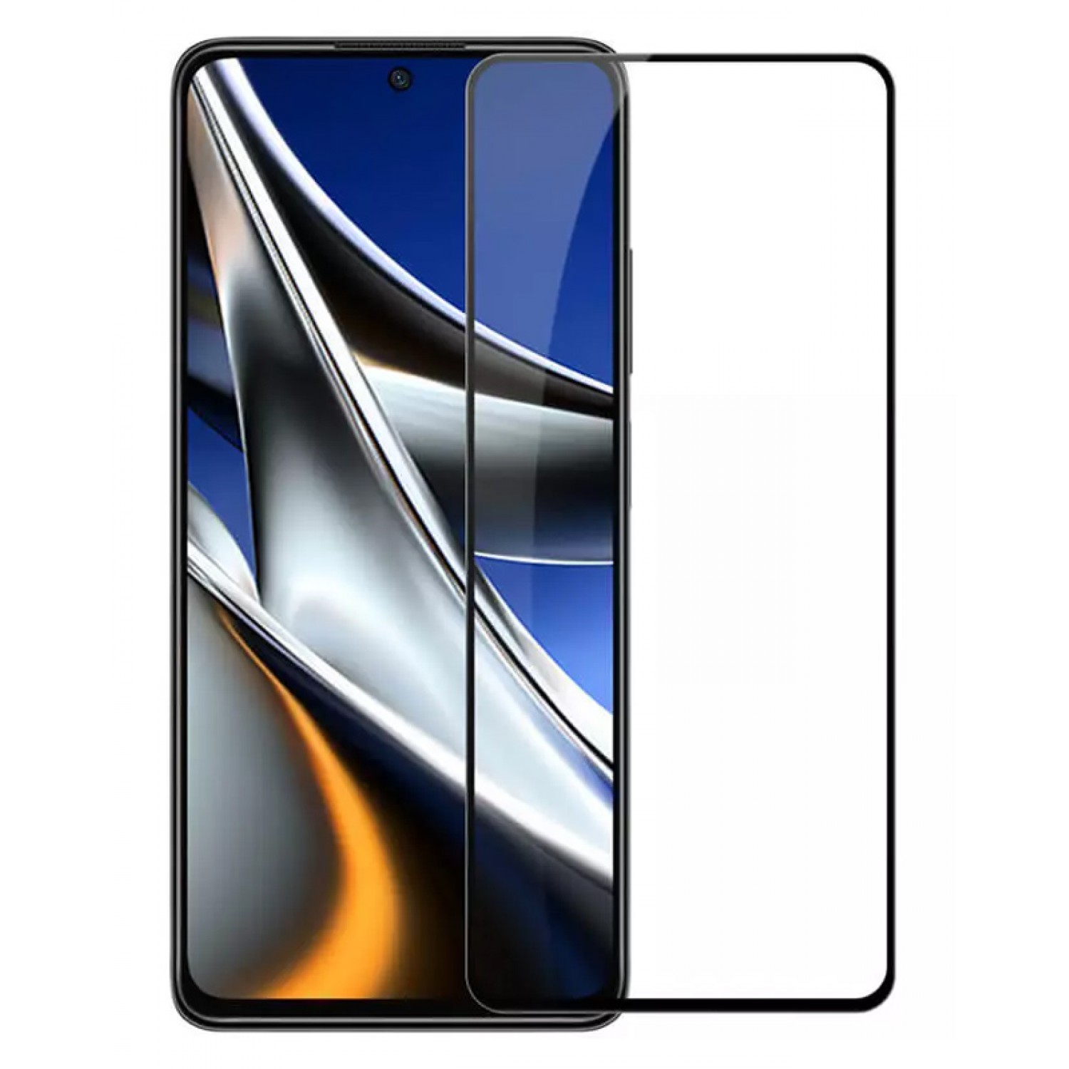 POWERTECH tempered glass 5D TGC-0607, Xiaomi Poco X4 Pro 5G, full glue POWERTECH tempered glass 5D TGC-0607, Xiaomi Poco X4 Pro 5G, full glue
