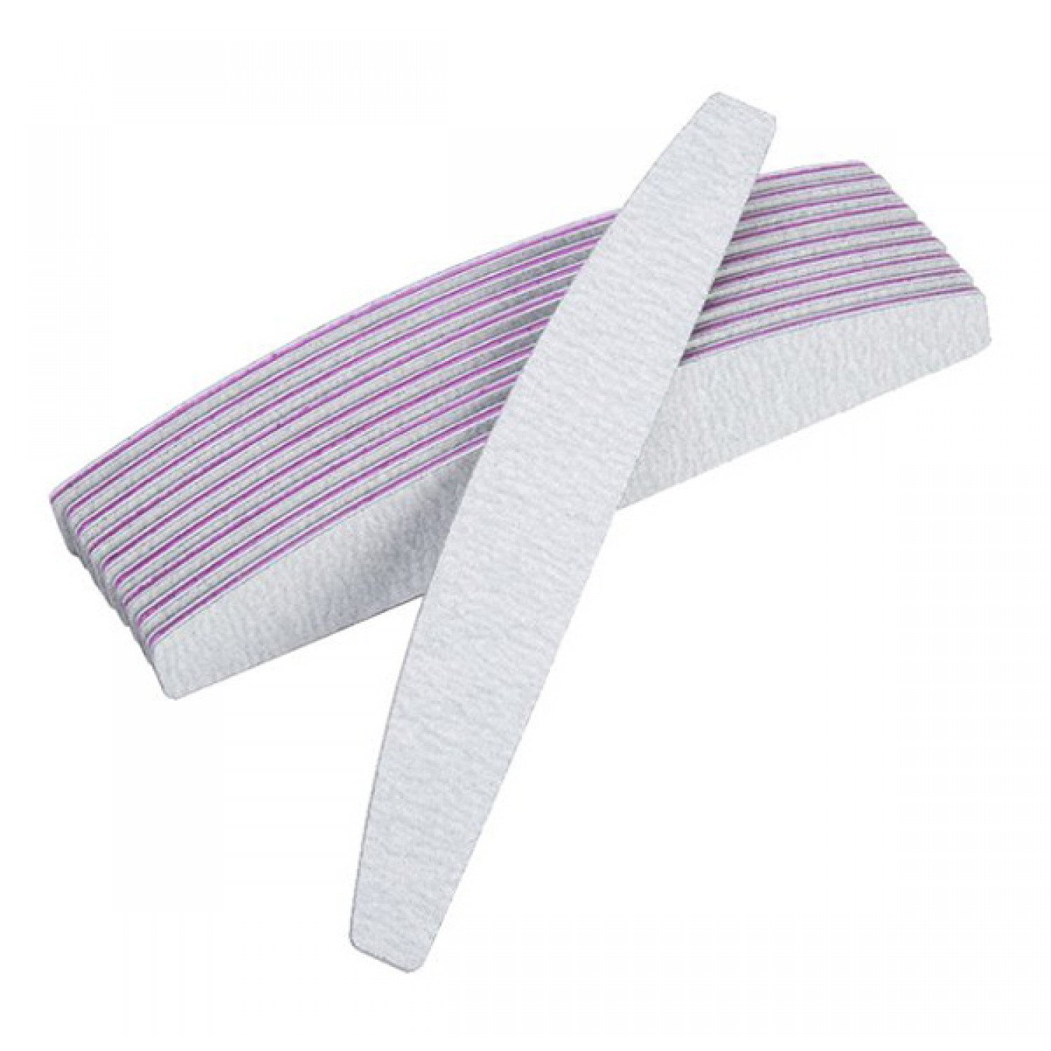 Λίμες νυχιών BTHU-0033, 2 όψεων, μισοφέγγαρο, 100/180, γυαλόχαρτο, 25τμχ Λίμες νυχιών BTHU-0033, 2 όψεων, μισοφέγγαρο, 100/180, γυαλόχαρτο, 25τμχ