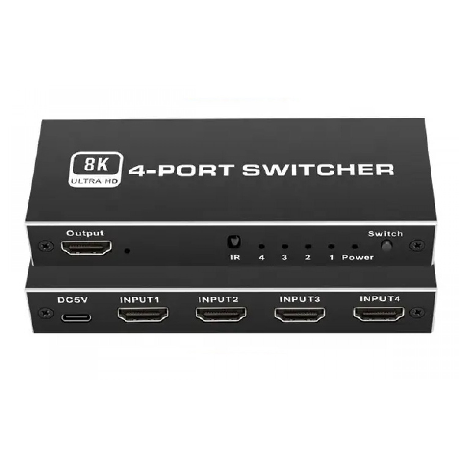 HDMI switch CAB-H149, 4-in σε 1-out, 4K/120Hz, 8K/60Hz, μαύρο