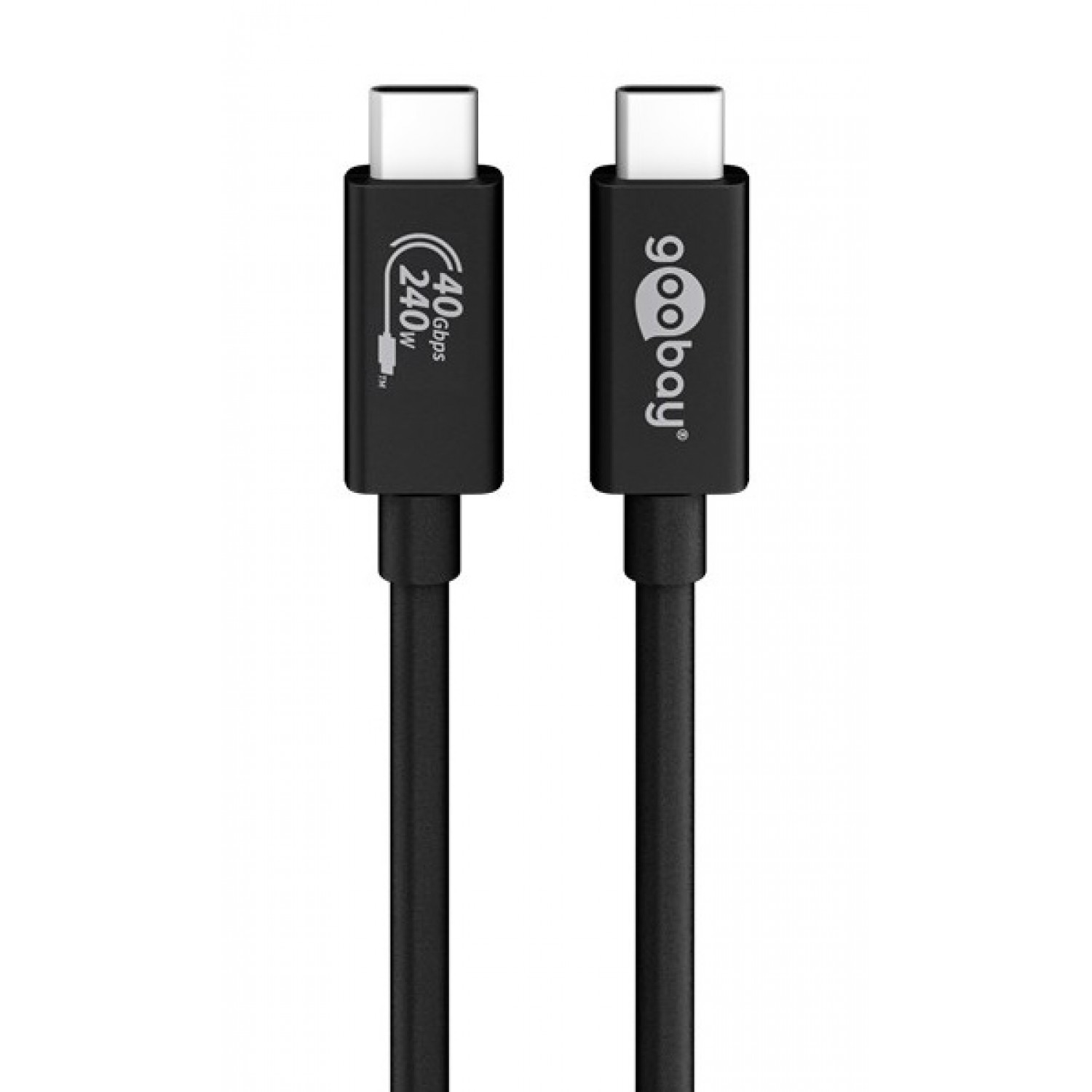 GOOBAY καλώδιο USB-C 61716, USB4 Gen 3x2, 240W, 40Gbps, 8K, 0.7m, μαύρο GOOBAY καλώδιο USB-C 61716, USB4 Gen 3x2, 240W, 40Gbps, 8K, 0.7m, μαύρο