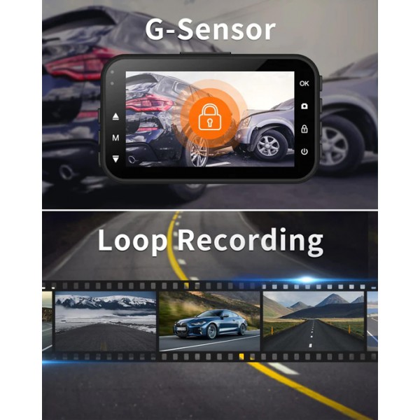 THIEYE κάμερα αυτοκινήτου Carbox 6R, μπροστινή & οπίσθια, 3" LCD, 1080p THIEYE κάμερα αυτοκινήτου Carbox 6R, μπροστινή & οπίσθια, 3" LCD, 1080p