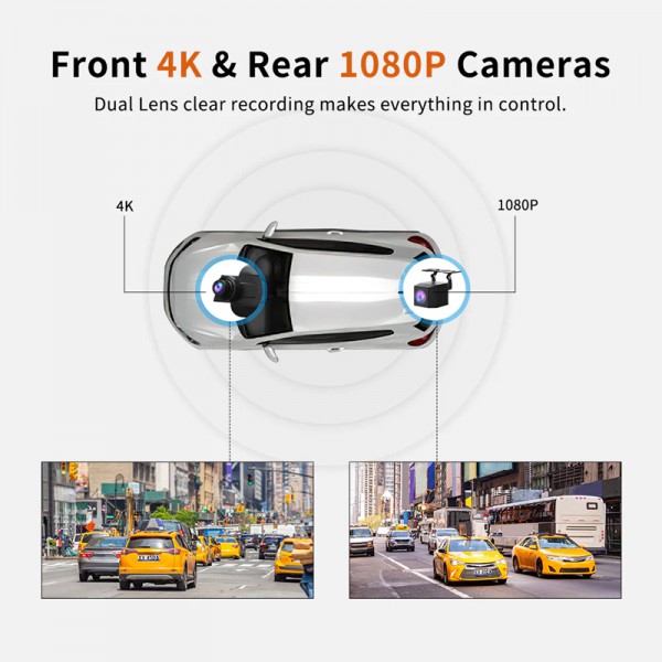 THIEYE σετ καθρέφτης αυτοκινήτου με κάμερα CarView 4, GPS, οθόνη 10", 4K THIEYE σετ καθρέφτης αυτοκινήτου με κάμερα CarView 4, GPS, οθόνη 10", 4K
