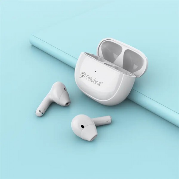CELEBRAT earphones με θήκη φόρτισης W31, True Wireless, λευκά CELEBRAT earphones με θήκη φόρτισης W31, True Wireless, λευκά