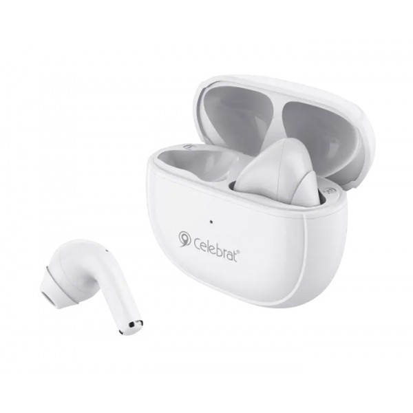 CELEBRAT earphones με θήκη φόρτισης W31, True Wireless, λευκά CELEBRAT earphones με θήκη φόρτισης W31, True Wireless, λευκά