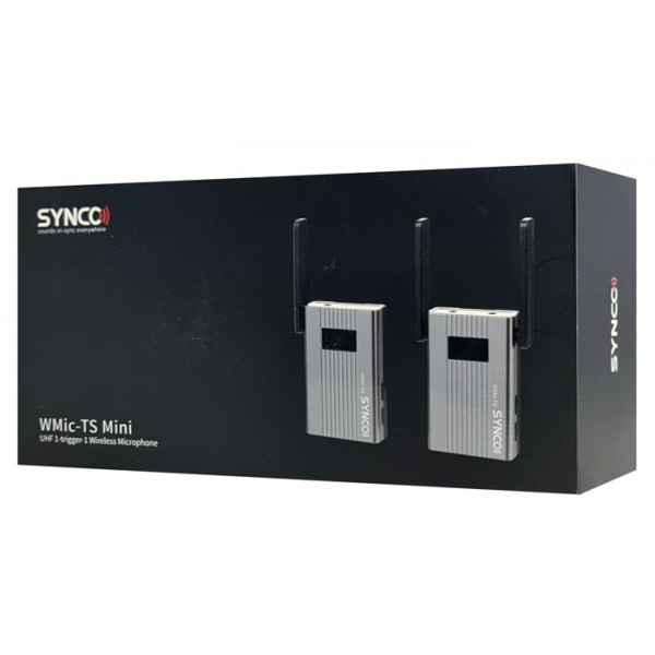 SYNCO ασύρματο μικρόφωνο WMic-TS Mini, ενσωματωμένο clip-on, UHF, γκρι SYNCO ασύρματο μικρόφωνο WMic-TS Mini, ενσωματωμένο clip-on, UHF, γκρι