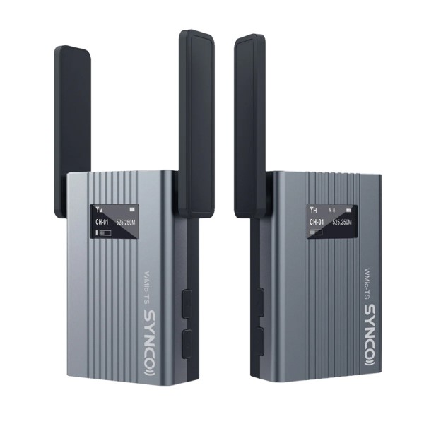 SYNCO ασύρματο μικρόφωνο WMic-TS Mini, ενσωματωμένο clip-on, UHF, γκρι SYNCO ασύρματο μικρόφωνο WMic-TS Mini, ενσωματωμένο clip-on, UHF, γκρι