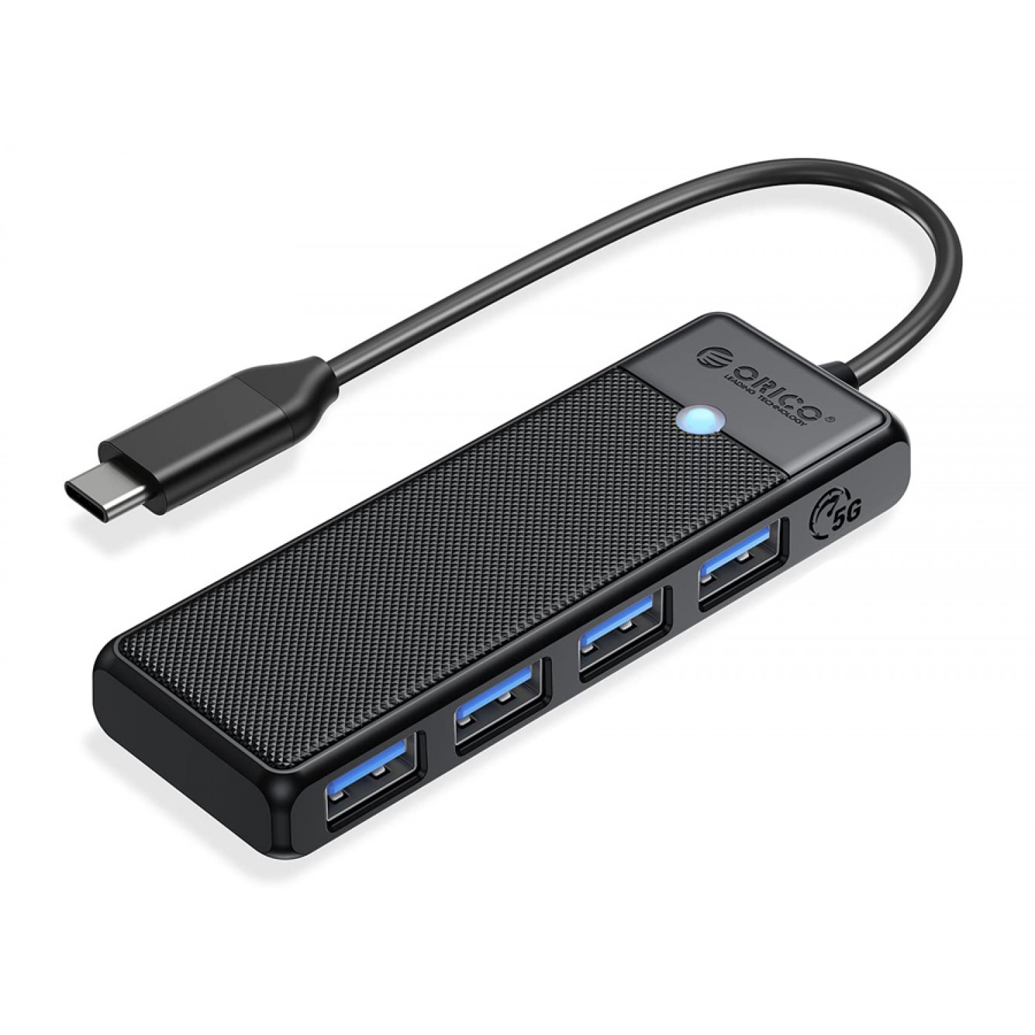 ORICO USB hub PAPW4A-C3, 4x θυρών, 5Gbps, USB-C σύνδεση, μαύρο ORICO USB hub PAPW4A-C3, 4x θυρών, 5Gbps, USB-C σύνδεση, μαύρο