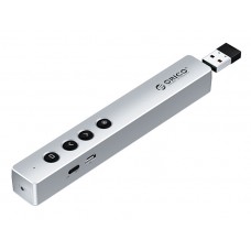 ORICO presenter OPPT-06 με laser & πλήκτρα, επαναφορτιζόμενο, 50m, γκρι