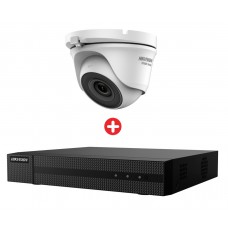 Bundle HIKVISION HIWATCH DVR καταγραφικό & 8x υβριδικές κάμερες