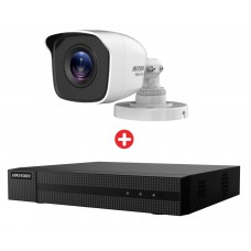 Bundle HIKVISION HIWATCH DVR καταγραφικό & 4x υβριδικές κάμερες