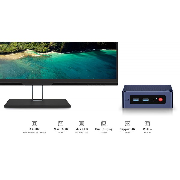 BEELINK mini PC MINI S12 Pro, Intel N100, 16B, 500GB SSD, Windows 11 Pro BEELINK mini PC MINI S12 Pro, Intel N100, 16B, 500GB SSD, Windows 11 Pro