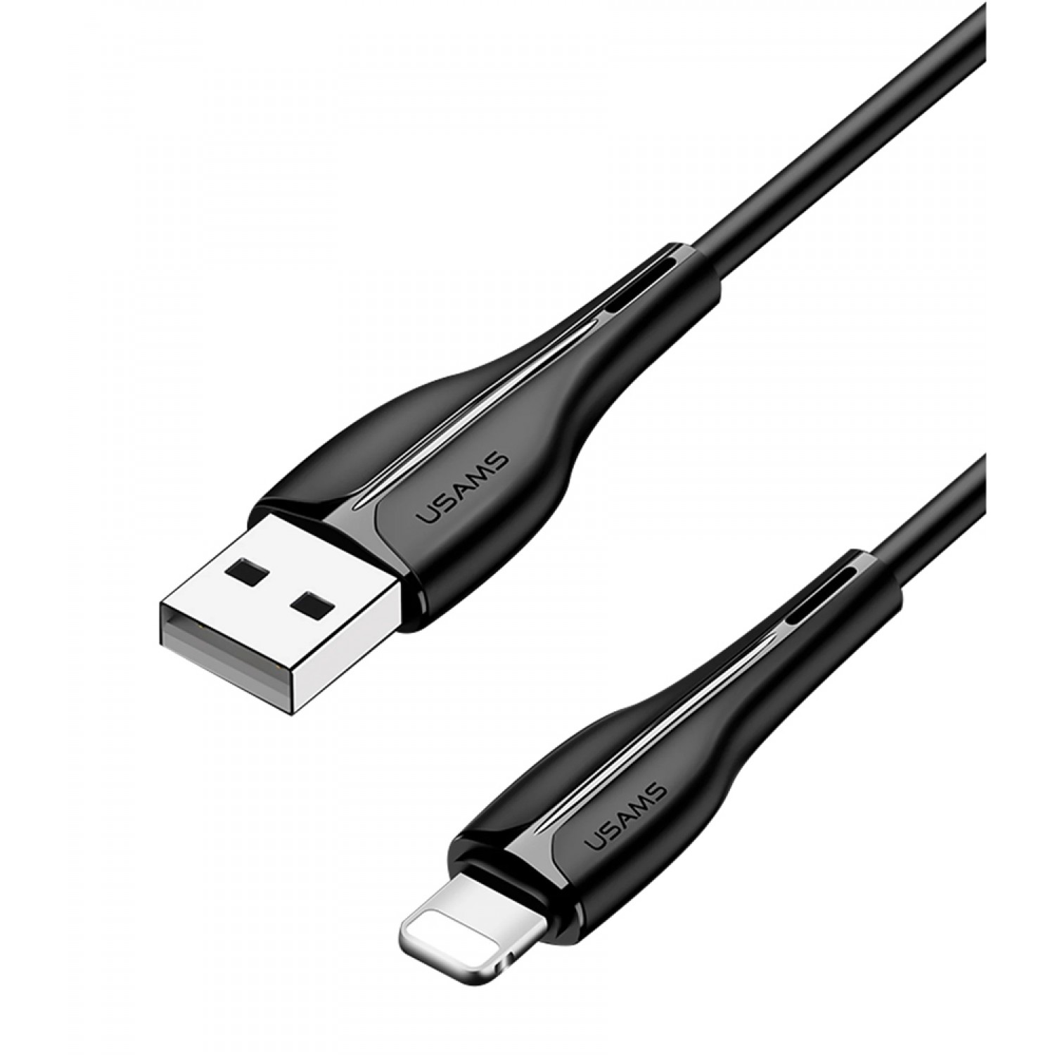 USAMS καλώδιο Lightning σε USB US-SJ371, 2A, 1m, μαύρο USAMS καλώδιο Lightning σε USB US-SJ371, 2A, 1m, μαύρο
